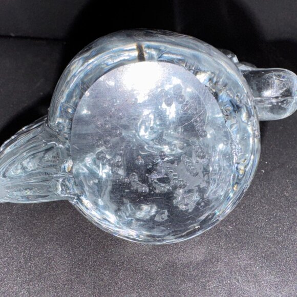 Vtg Blown Art Crystal Glass Unicorn control Bubbles Paperweight Sculpture - 1505 - Picture 7 of 9